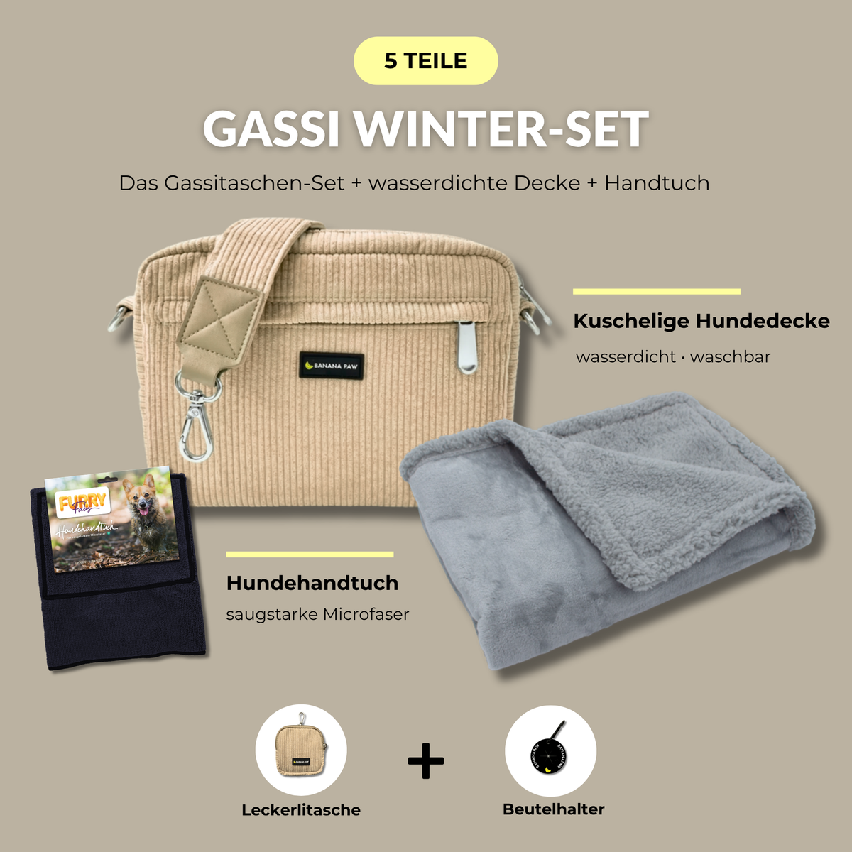 Gassi Winter-Set Cord Desert Dune