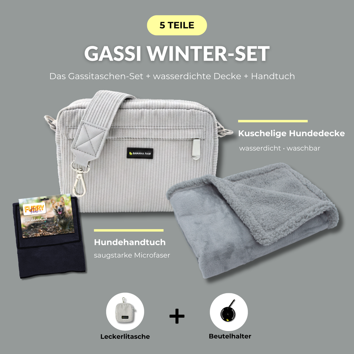 Gassi Winter-Set Cord Silver Dawn