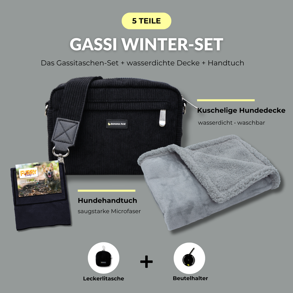 Gassi Winter-Set Cord Black Beauty