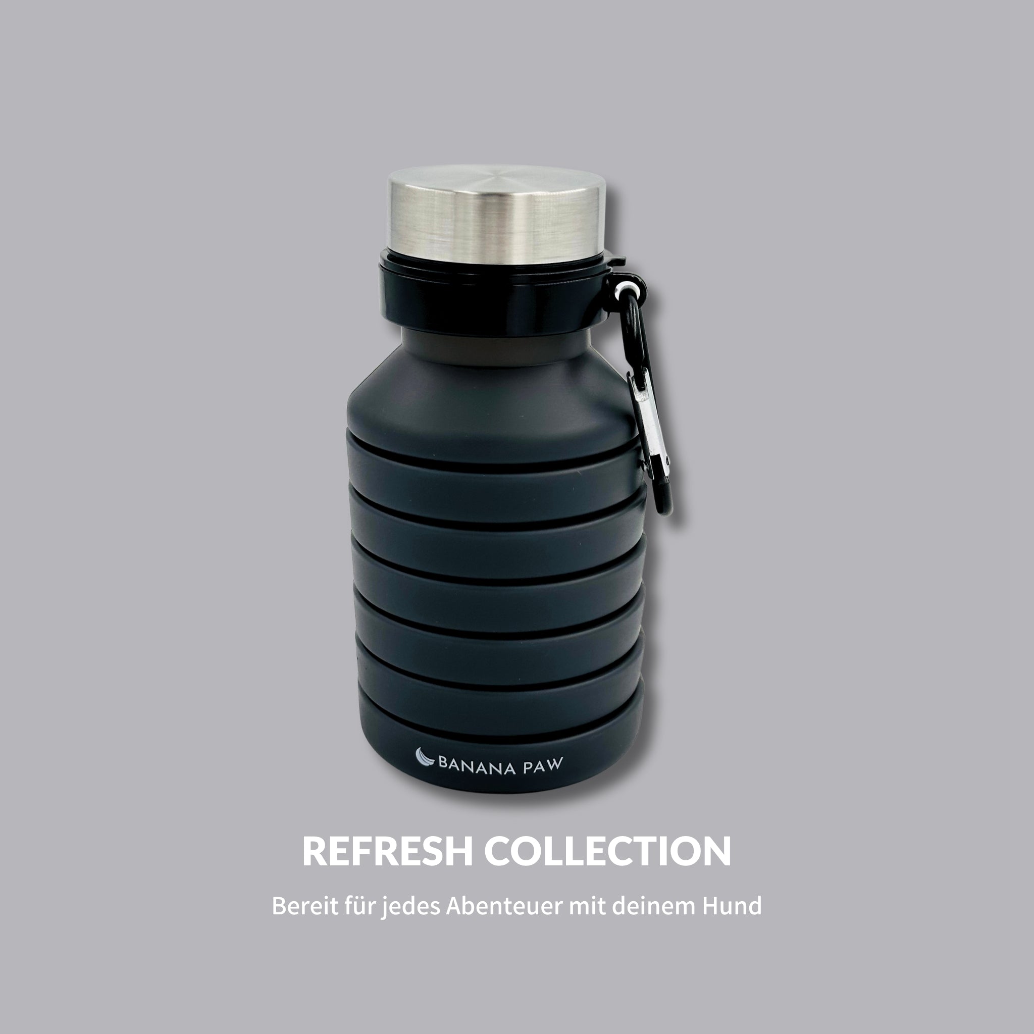 Faltbare Wasserflasche für unterwegs – Flexibel, stylisch & immer dabei