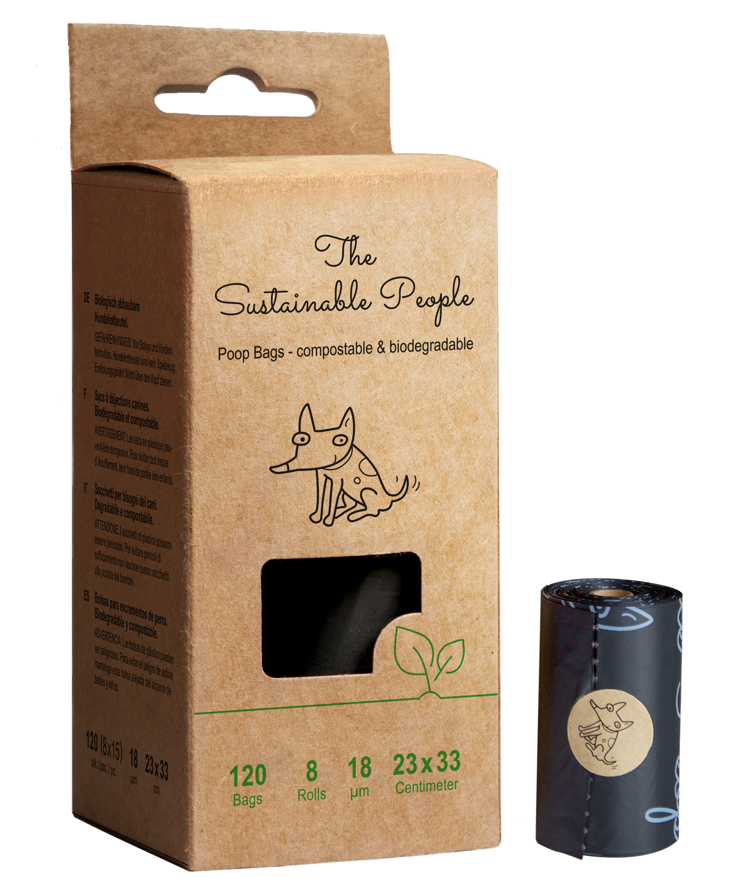 Hundekotbeutel (8 Rollen) - The Sustainable People