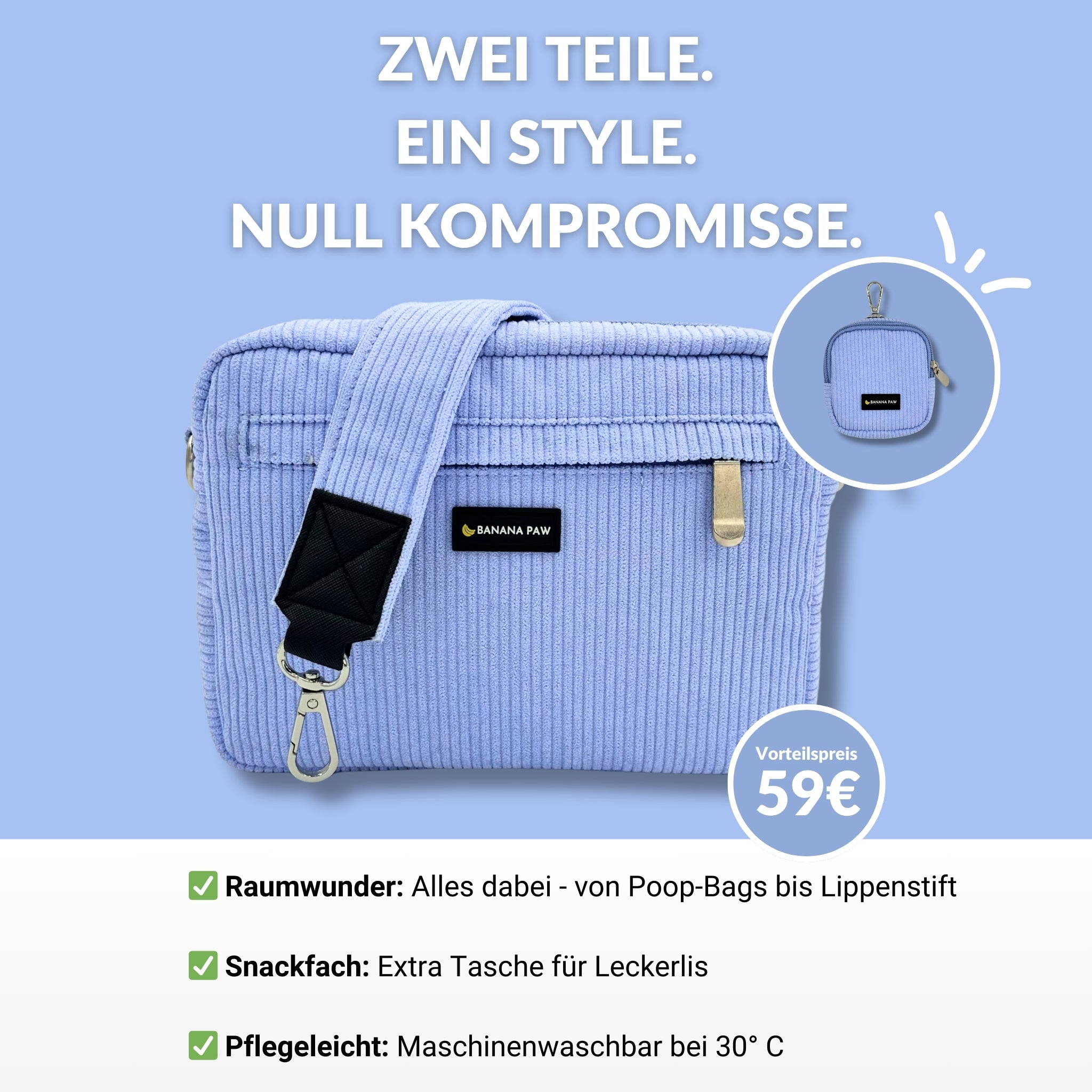 Taschen-Set für stressfreie Gassirunden