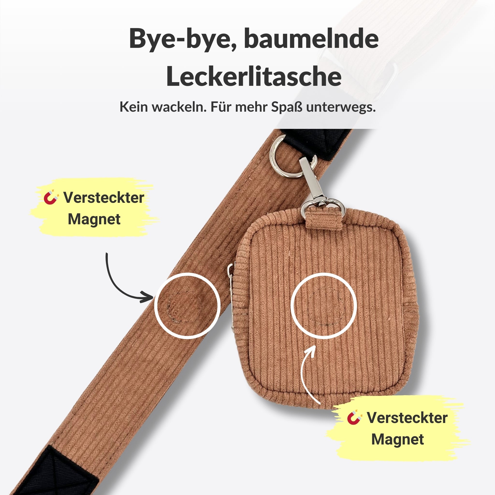 Gassitaschen-Set · Cord · Mocca Mood