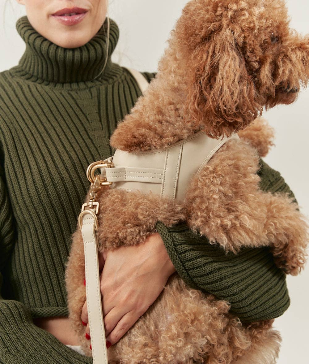 Veganes Leder-Geschirr Beige, Jala