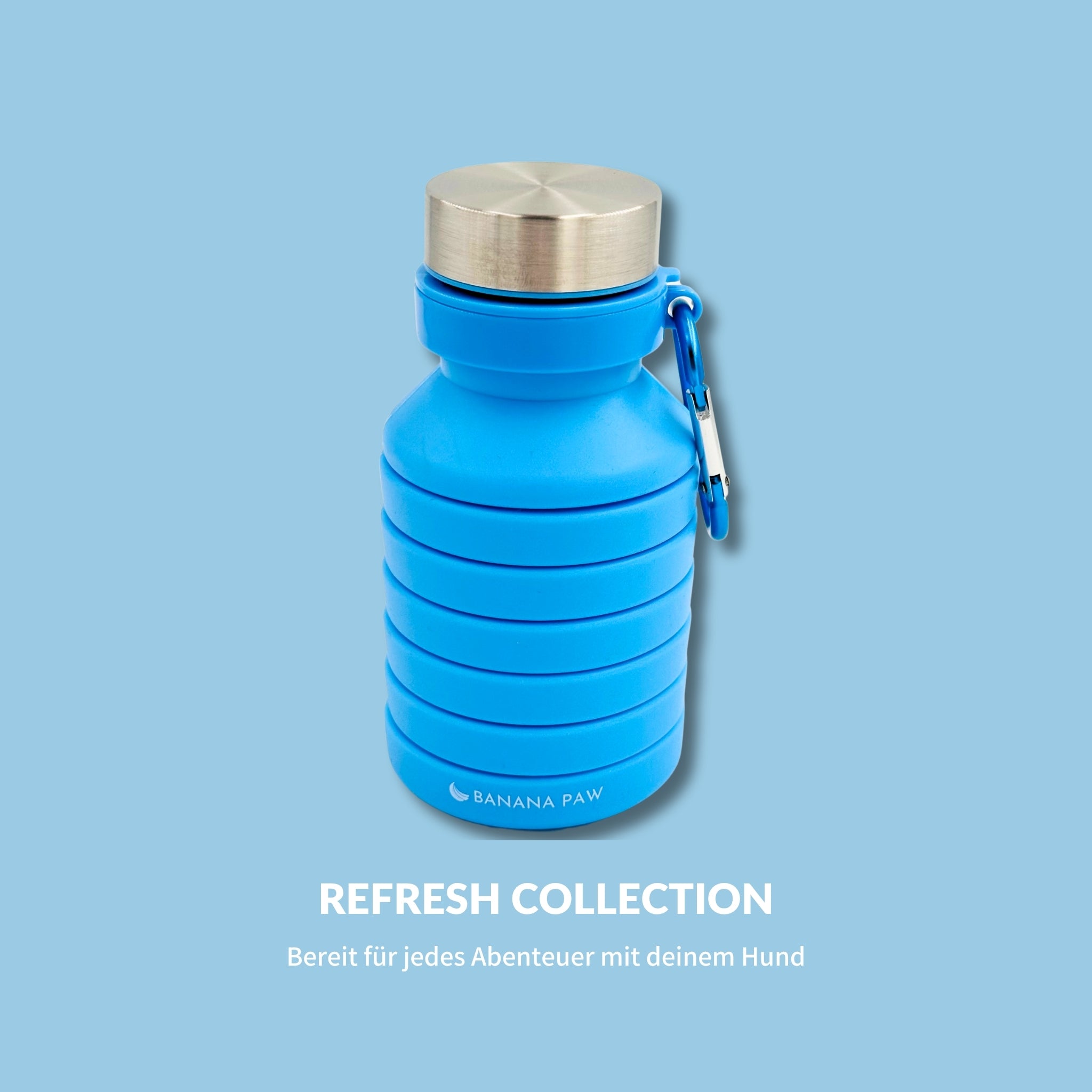 Faltbare Wasserflasche für unterwegs – Flexibel, stylisch & immer dabei