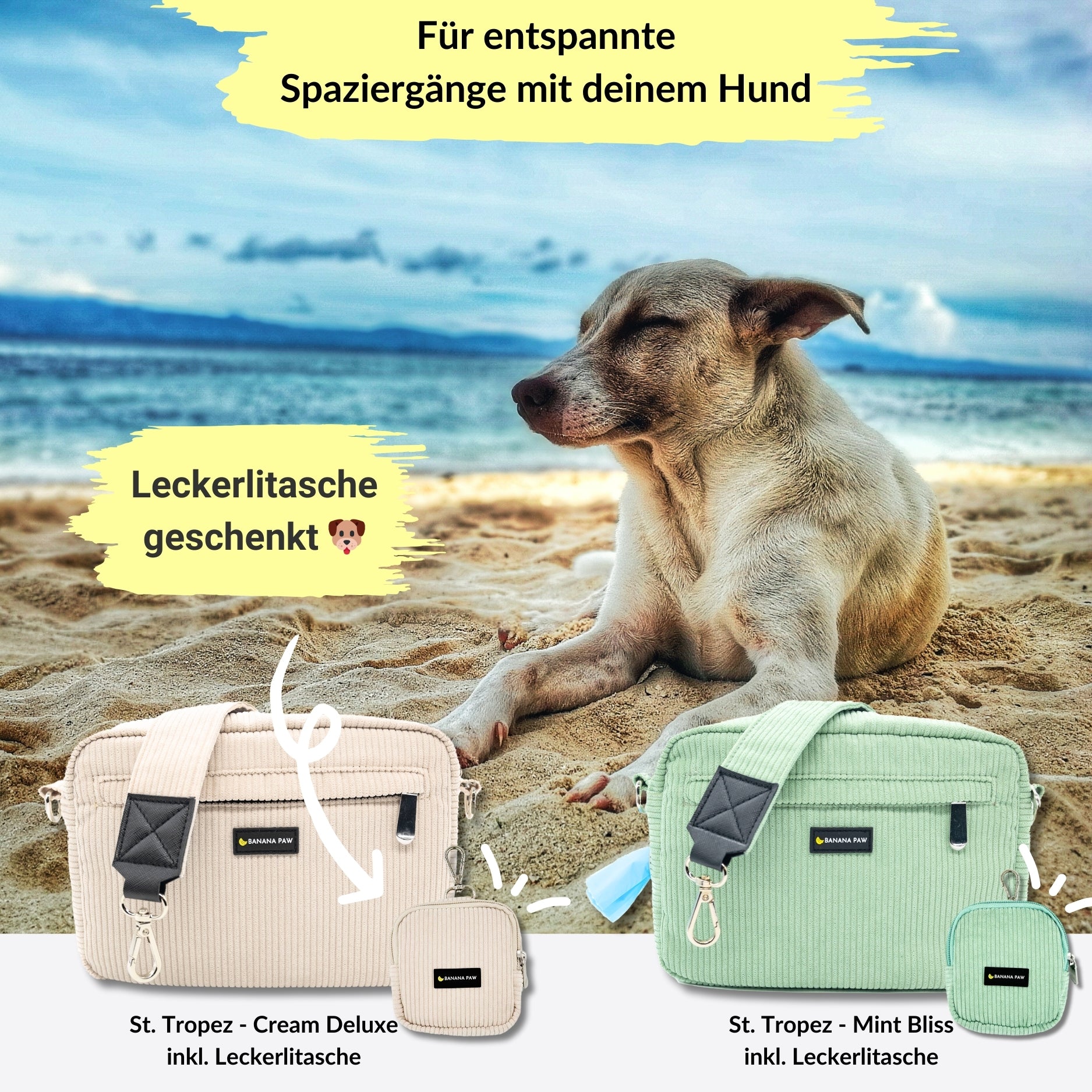 Gassitasche - Cord - St. Tropez
