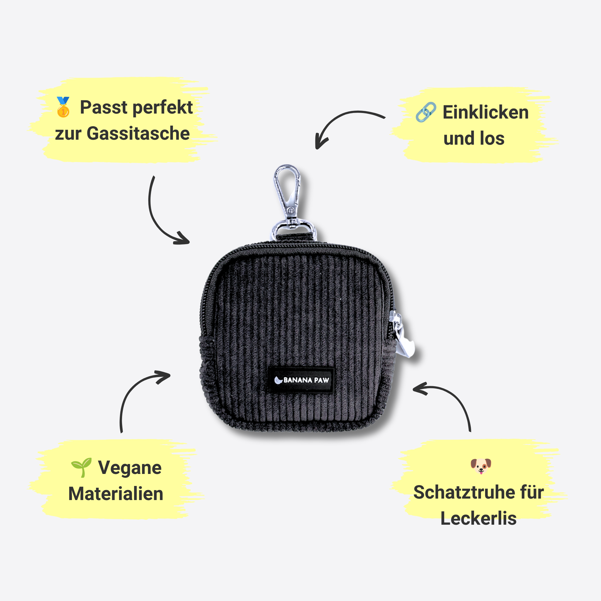 Leckerlitasche - Cord - Single