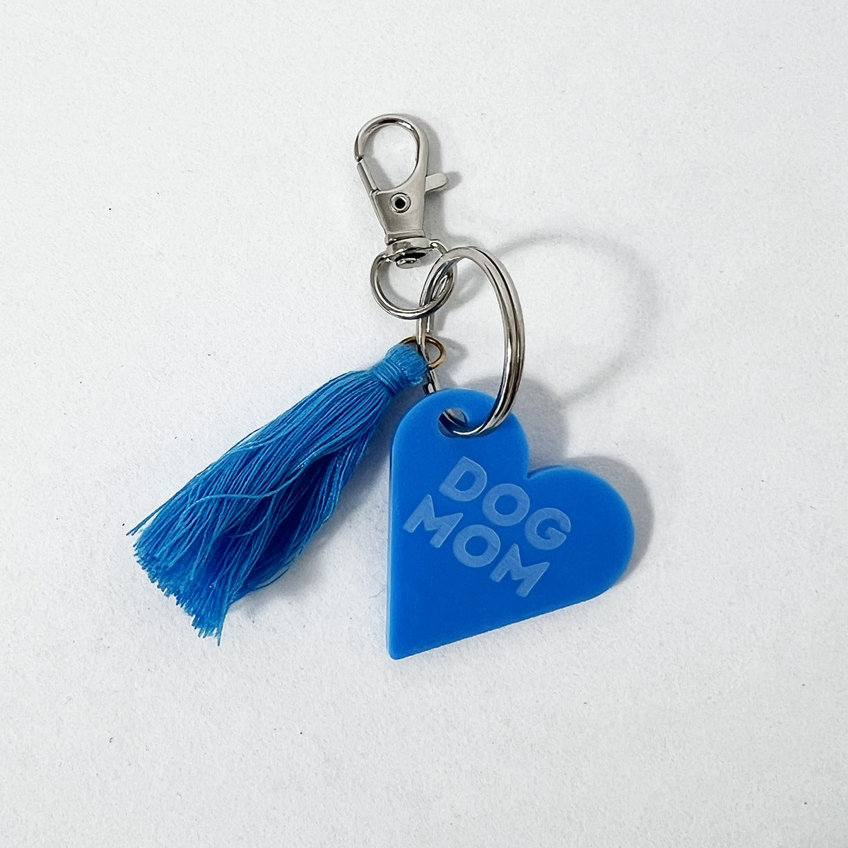 Dog Mom Charm blau