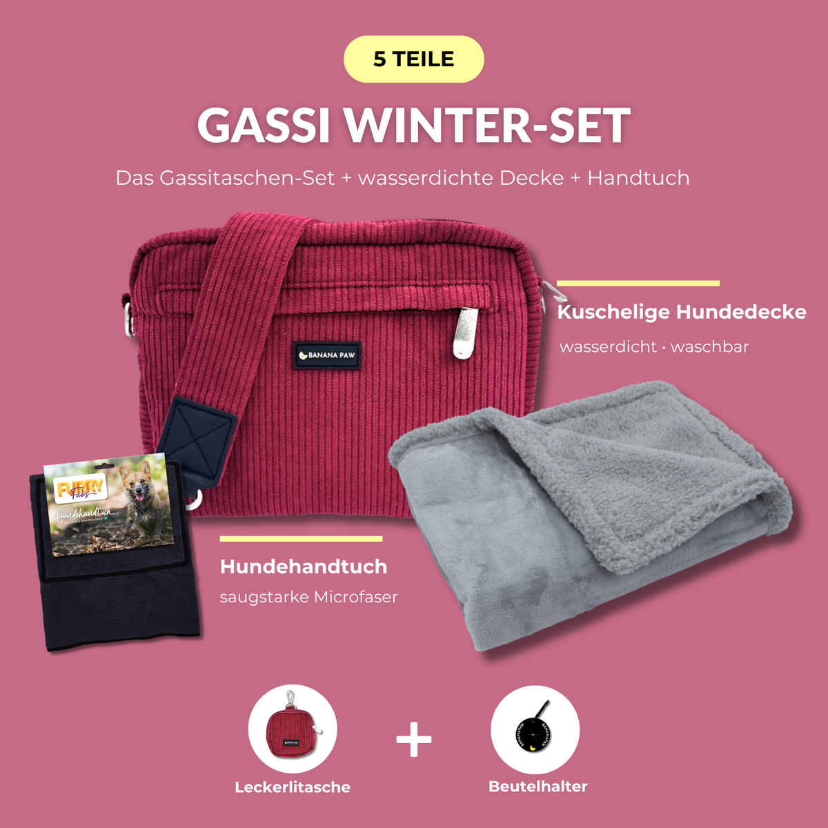 Gassi Winter-Set Cord Berry Muse