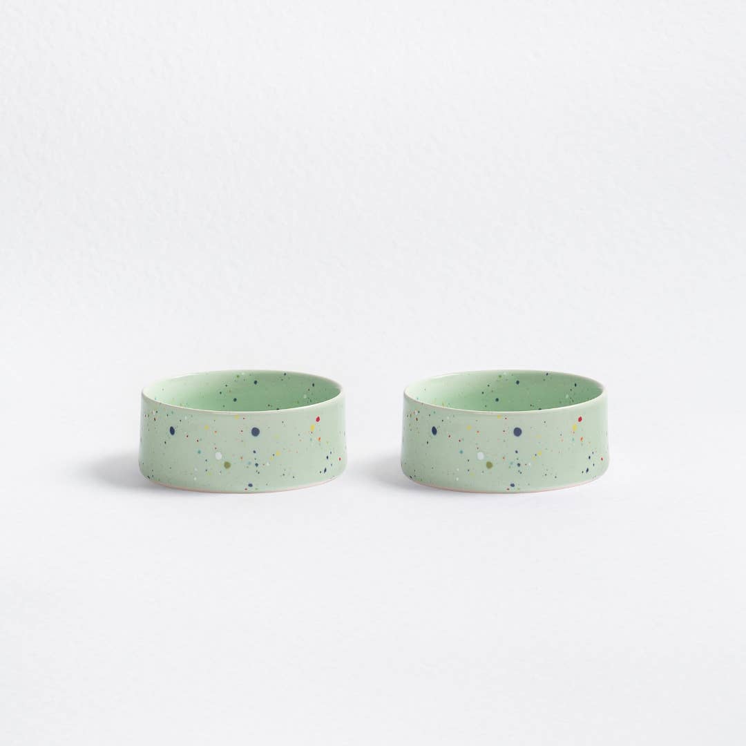 2er-Set New Party Hundenäpfe - Mint