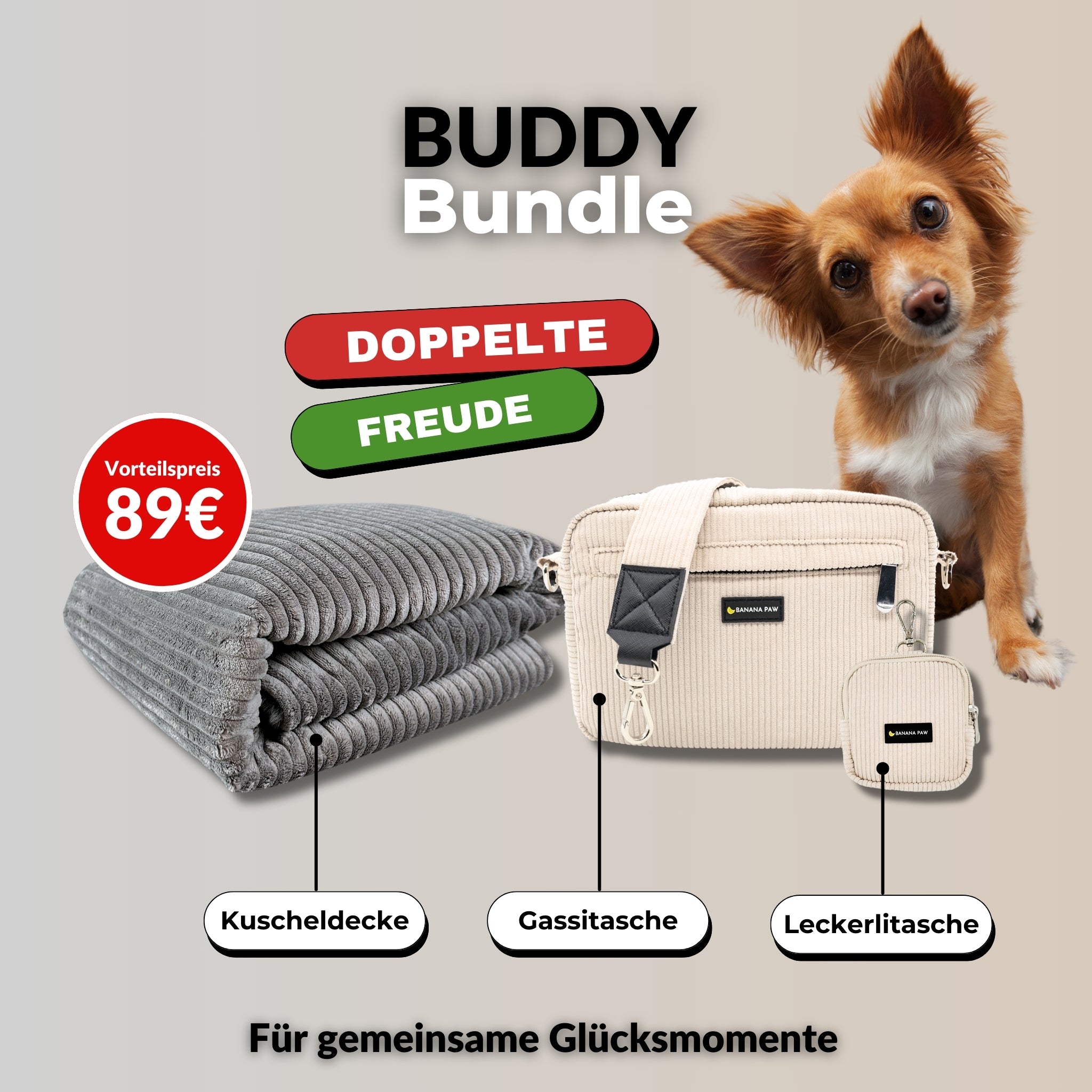 Taschen-Set plus Decke