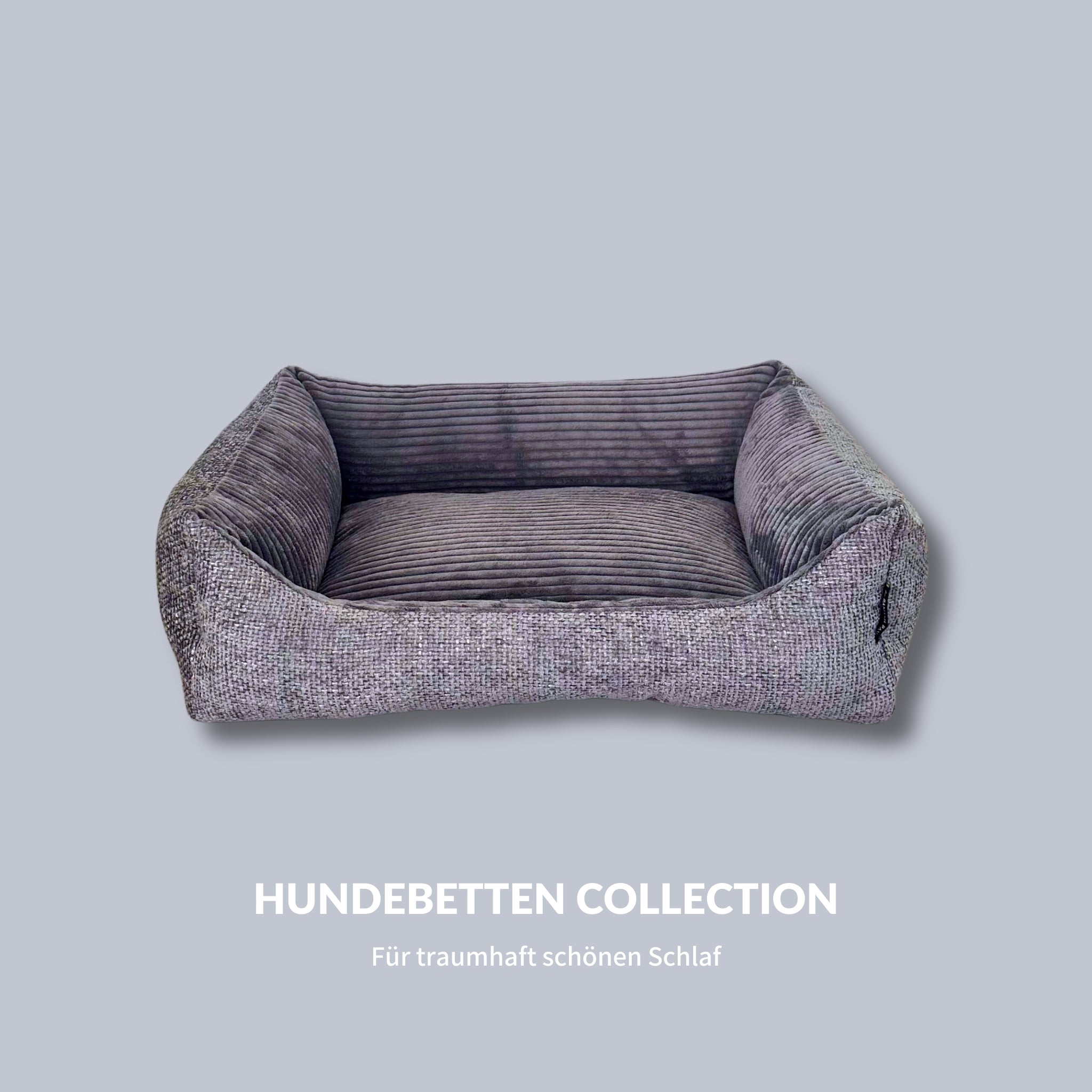 Orthopädisches Hundebett Miami – Traumhafter Komfort & stylisches Design (Grau)