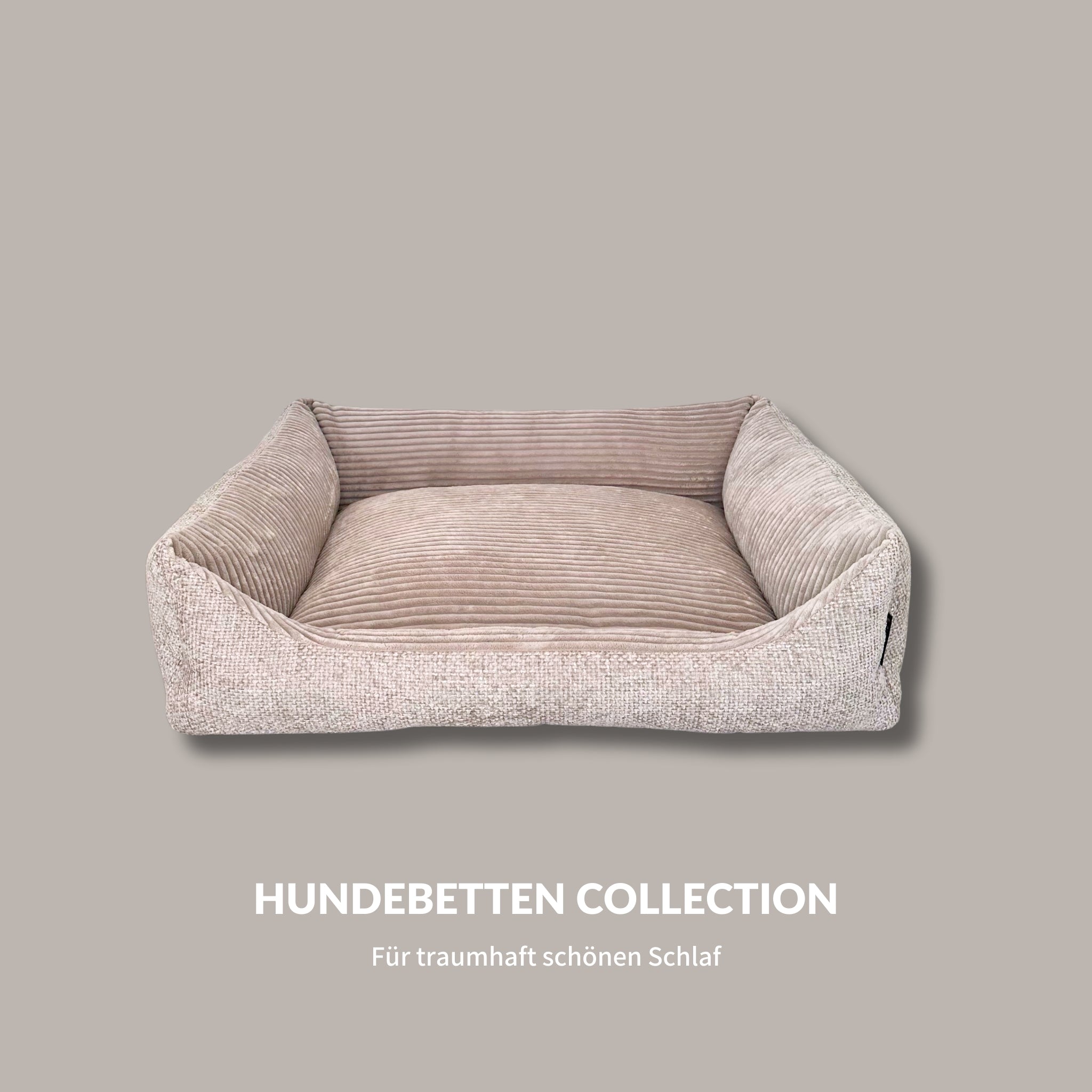 Orthopädisches Hundebett Miami – Traumhafter Komfort & stylisches Design (Beige)