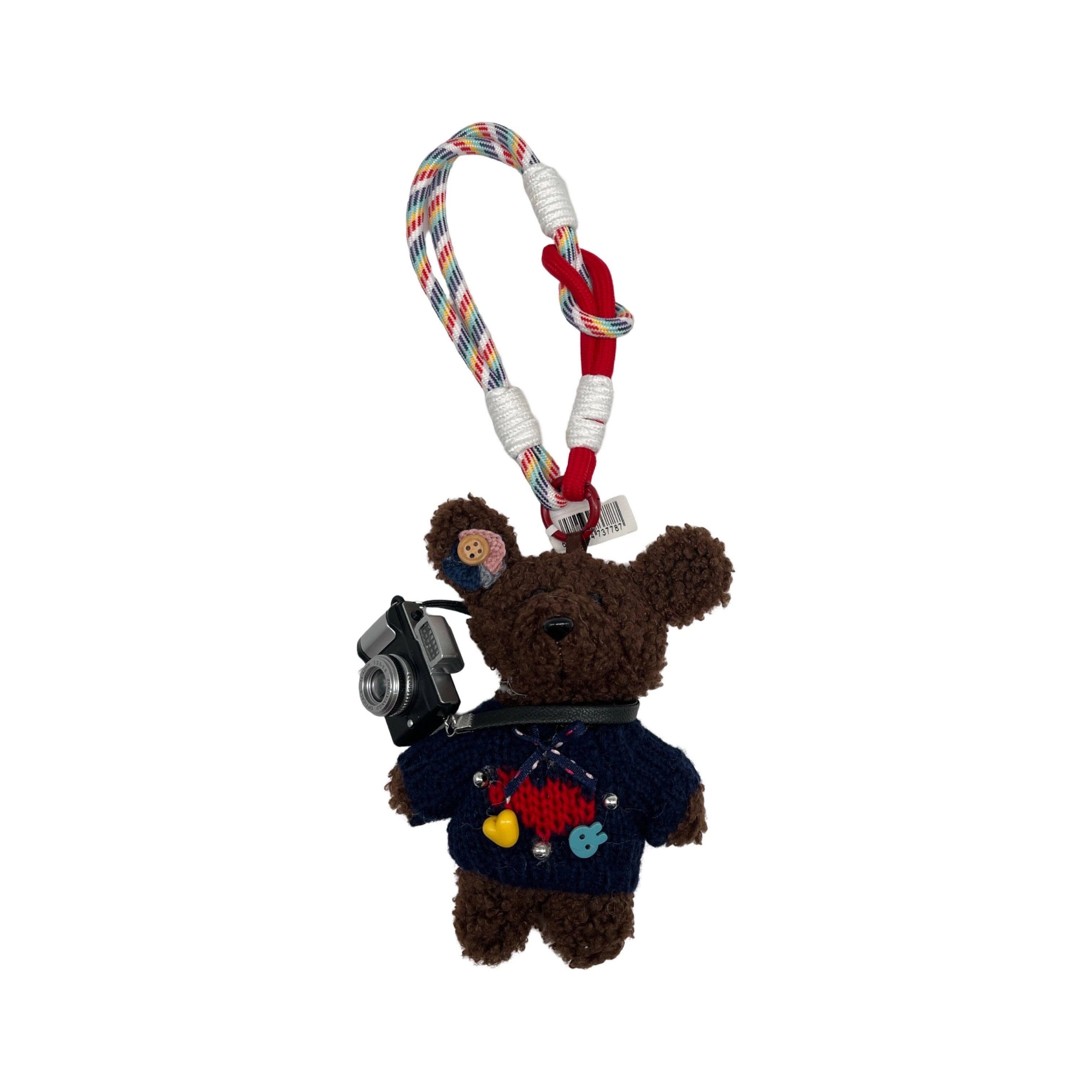 Bag Charm Teddy Kamera