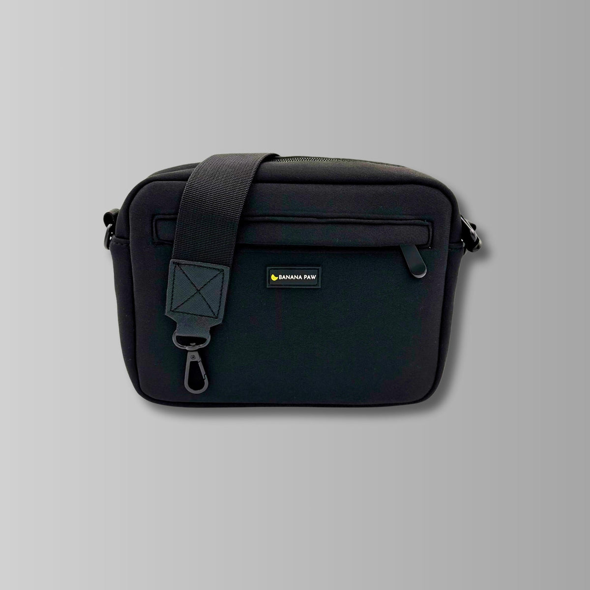 Gassitasche St. Tropez aus Neopren in Deep Eclipse mit Gurt und Karabiner