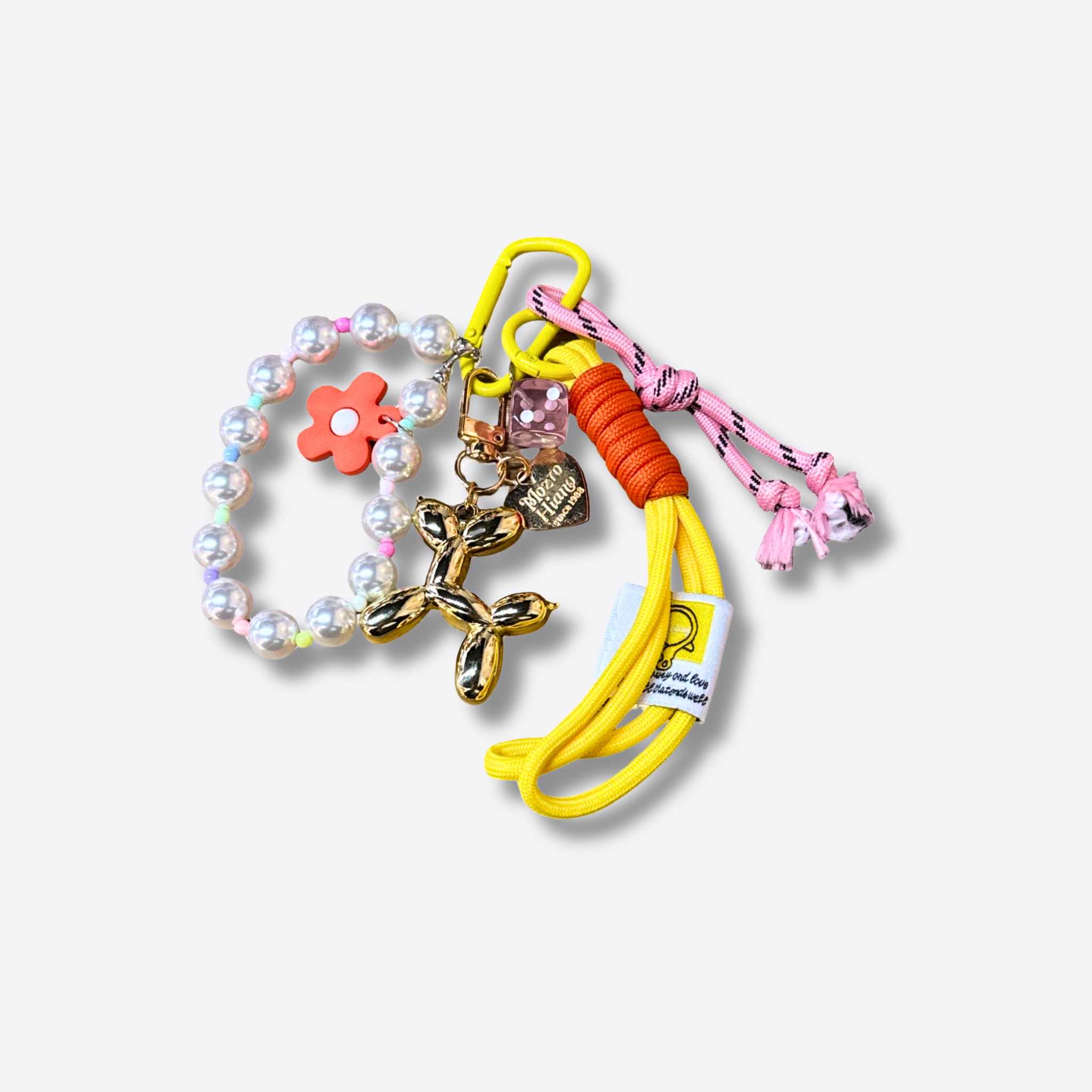 Bag Charm Balloon Dog  gold