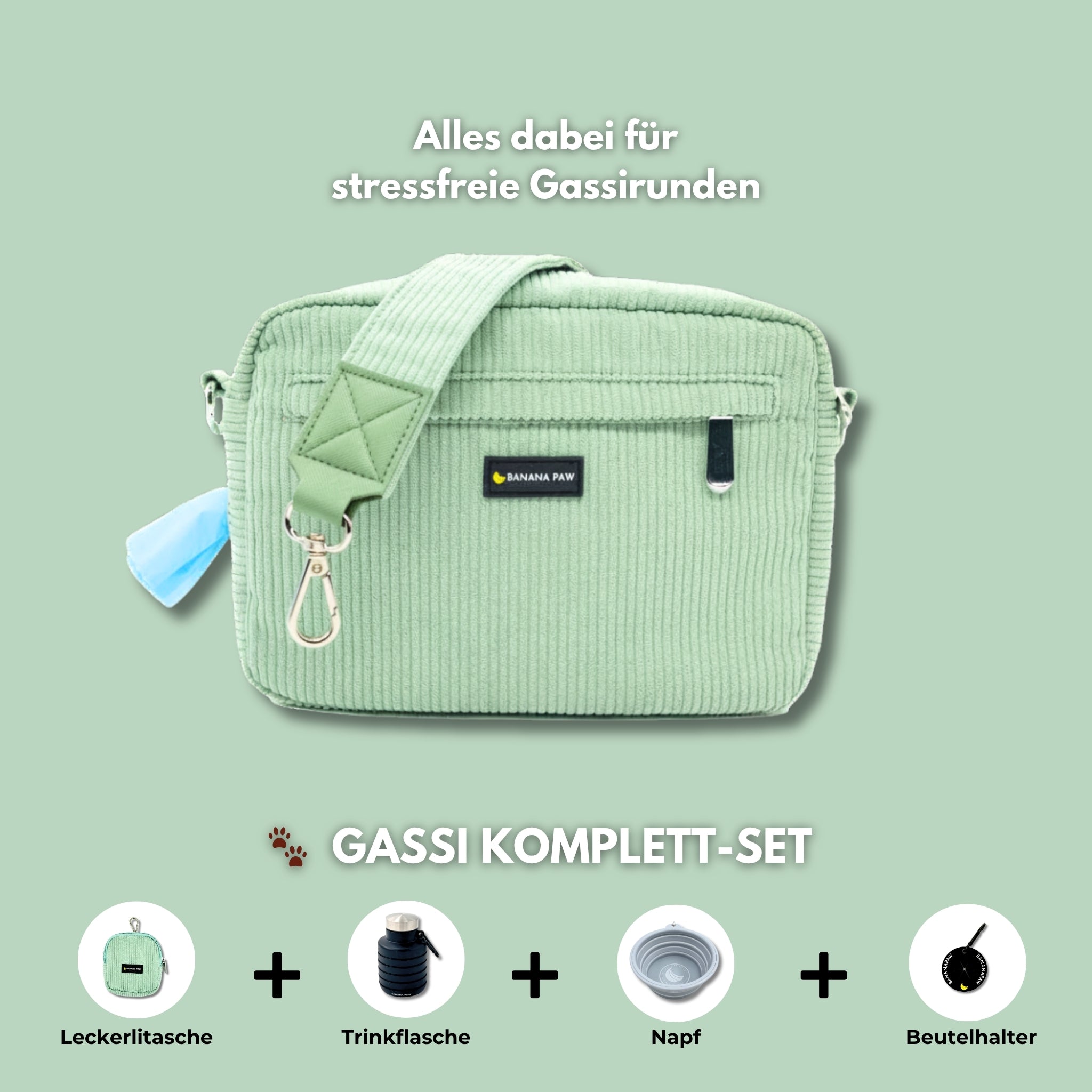 Gassi Komplett-Set · Cord