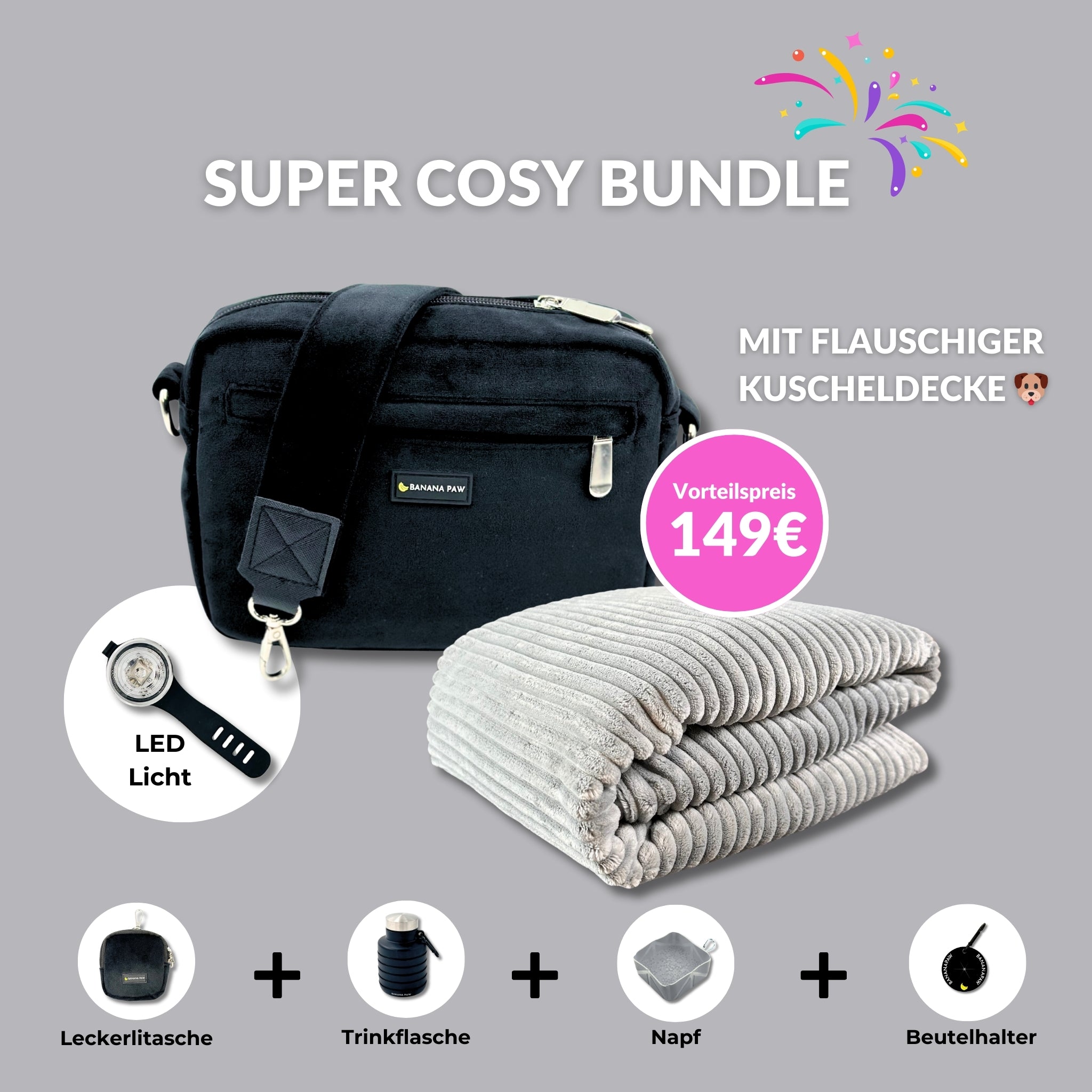 Super Cosy Bundle - Samt - Alles für entspannte Spaziergänge & kuschelige Auszeiten