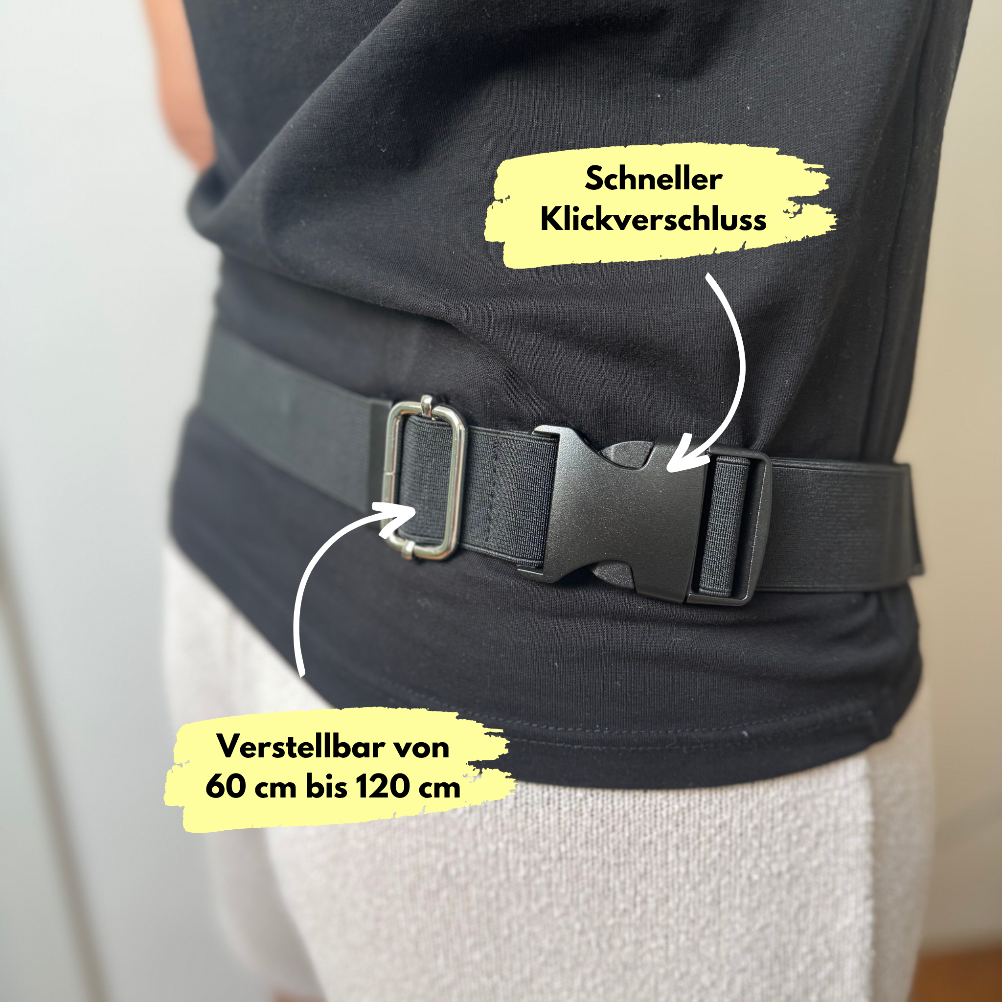 Hüftgurt elastisch mit Clip