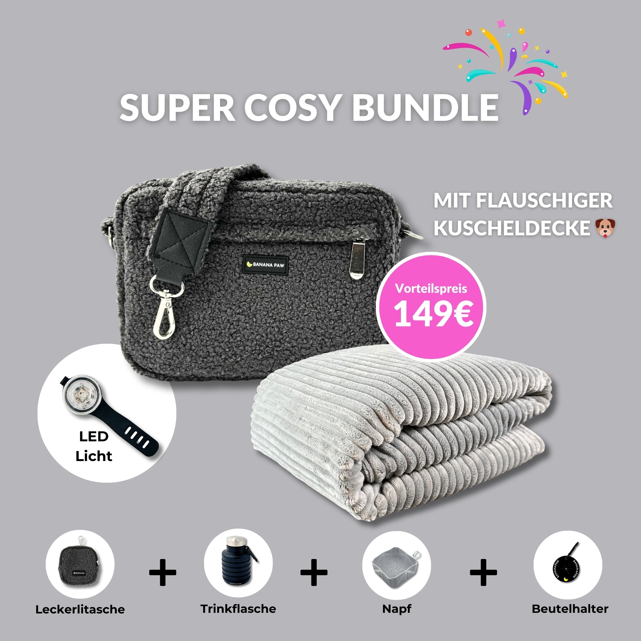 Super Cosy Bundle - Teddy - Alles für entspannte Spaziergänge & kuschelige Auszeiten