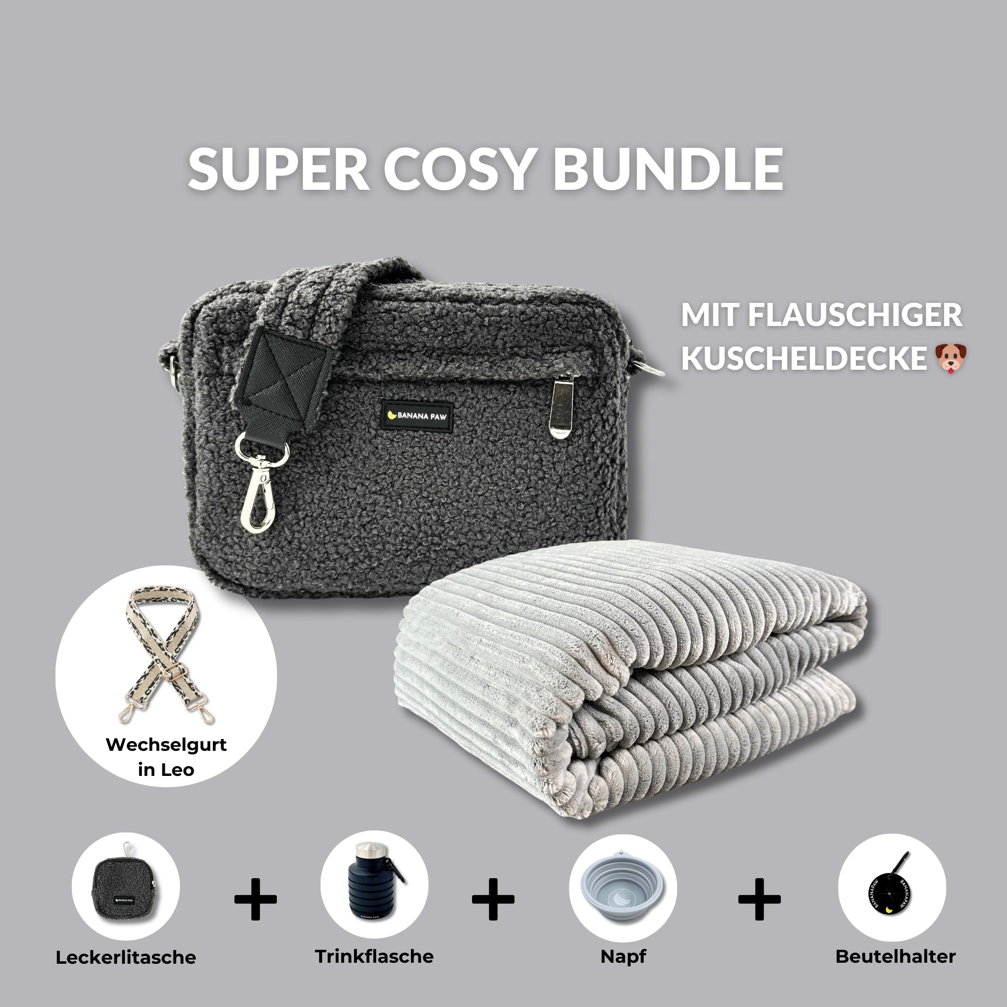 Super Cosy Bundle - Teddy - Alles für entspannte Spaziergänge & kuschelige Auszeiten
