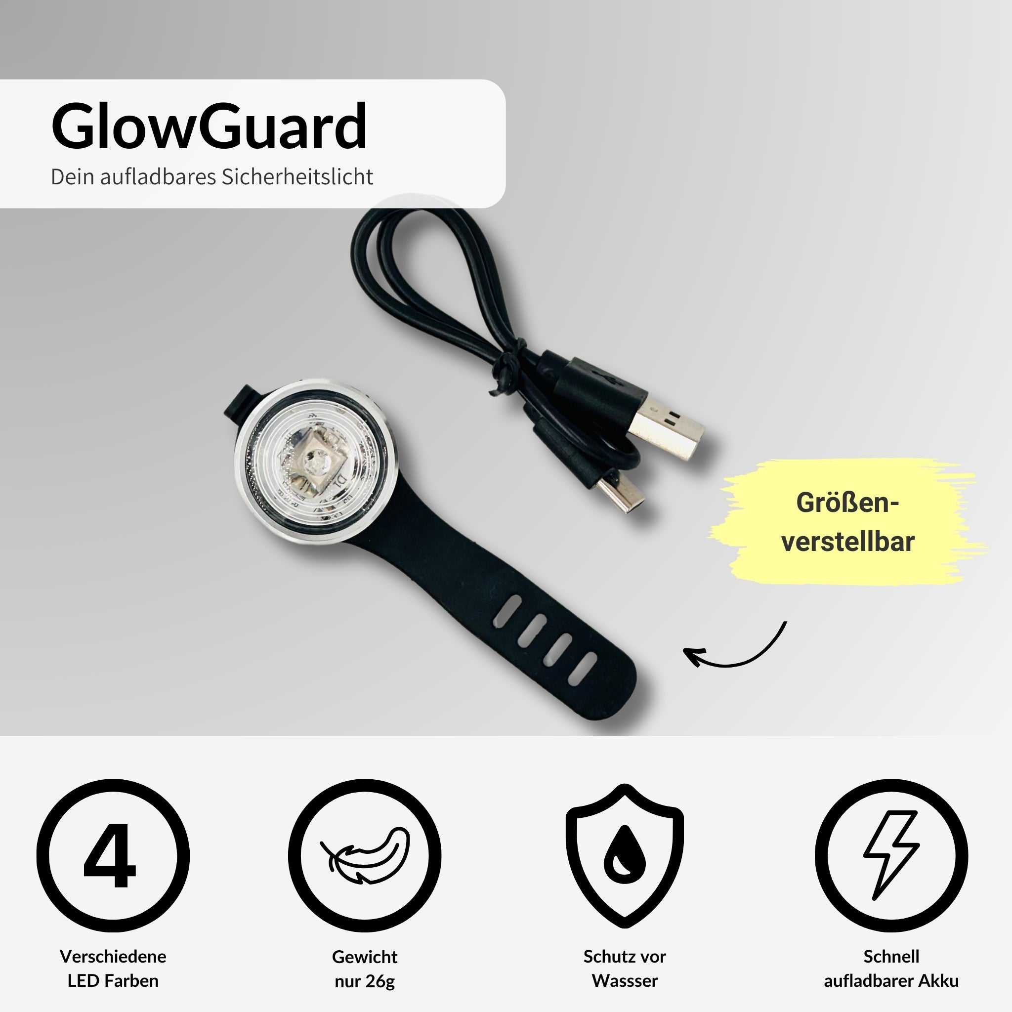 GlowGuard - Aufladbares Sicherheitslicht