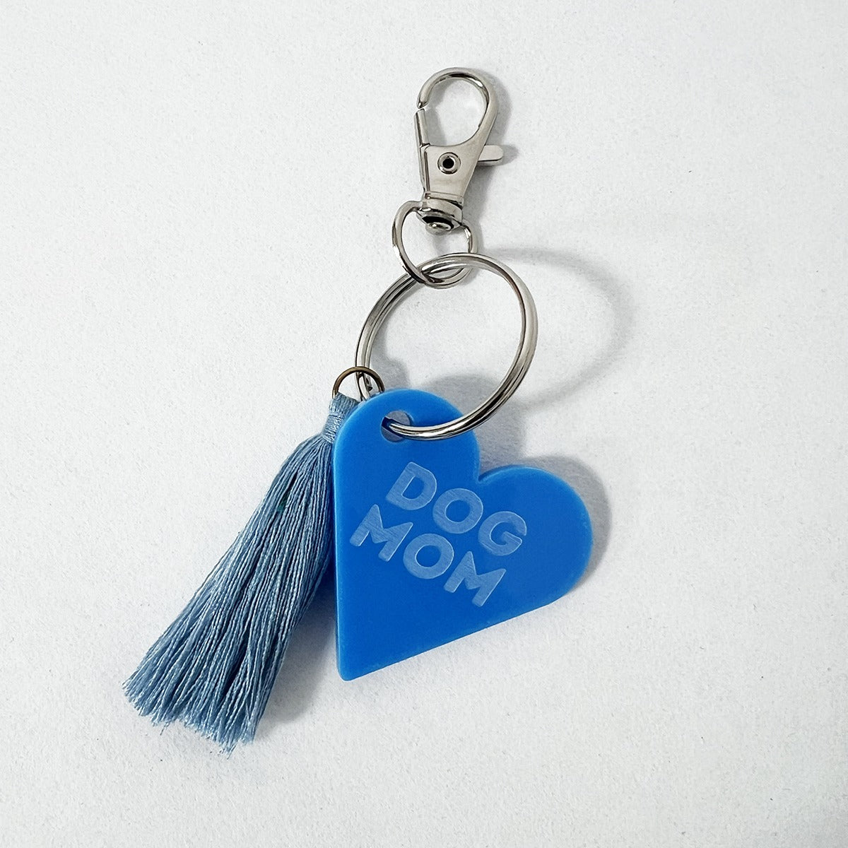 Dog Mom Charm blau