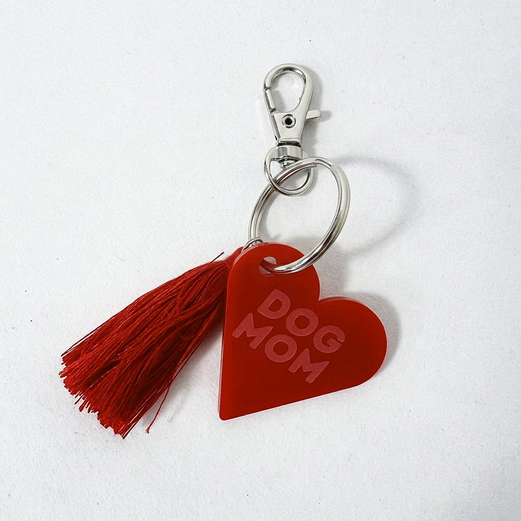 Dog Mom Charm rot