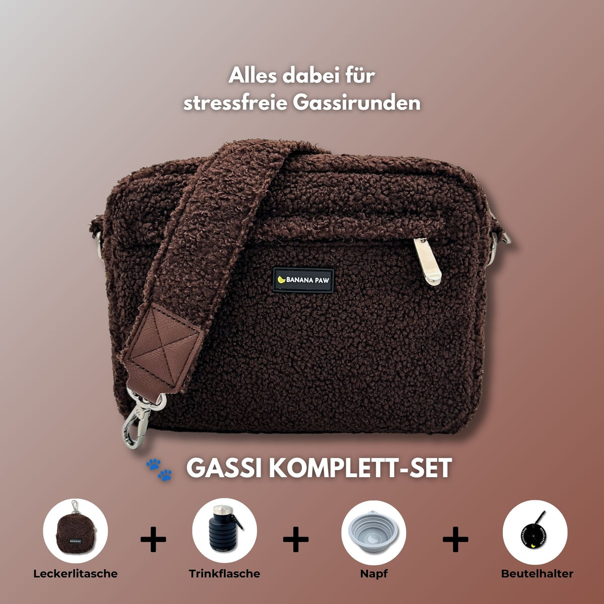 Gassi Komplett-Set · Teddy · Chocolate Dream