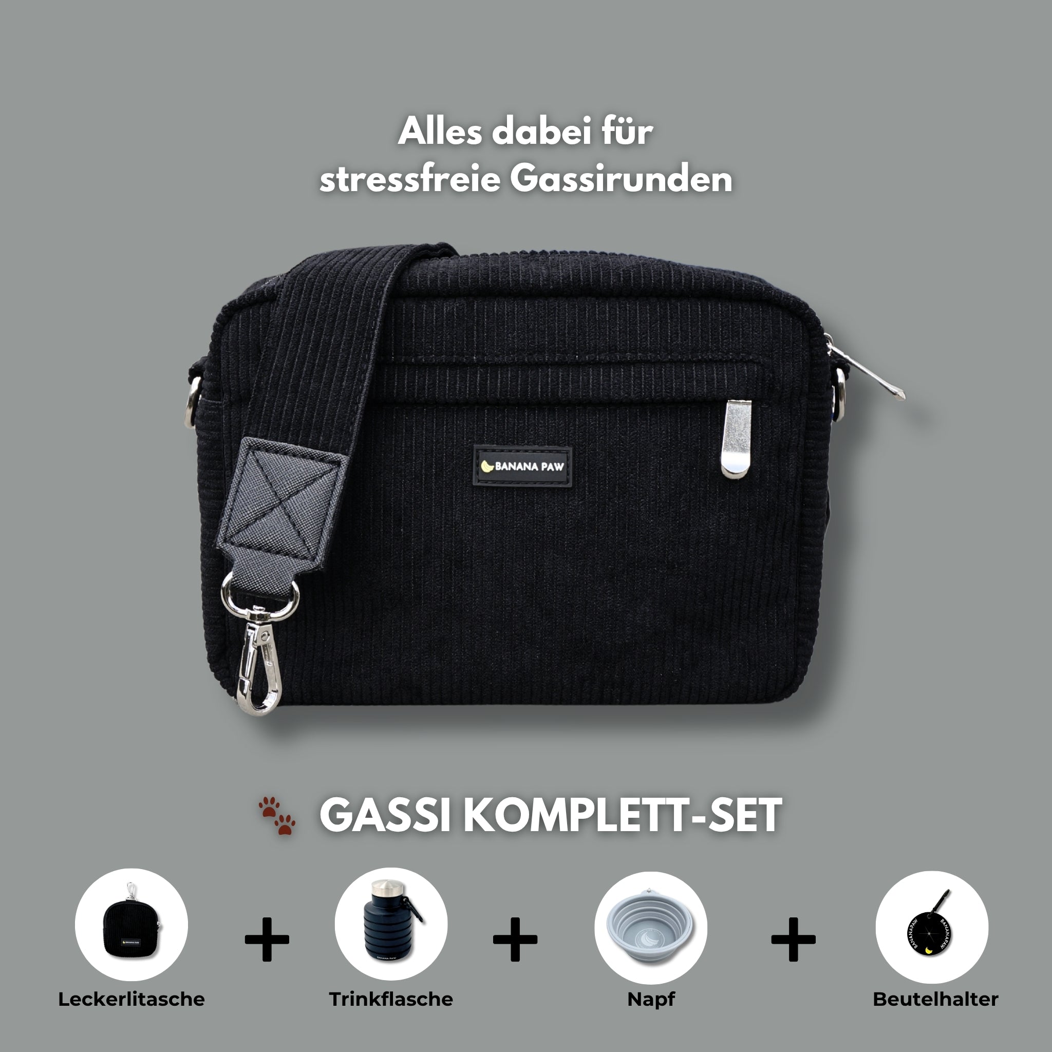 Gassi Komplett-Set · Cord
