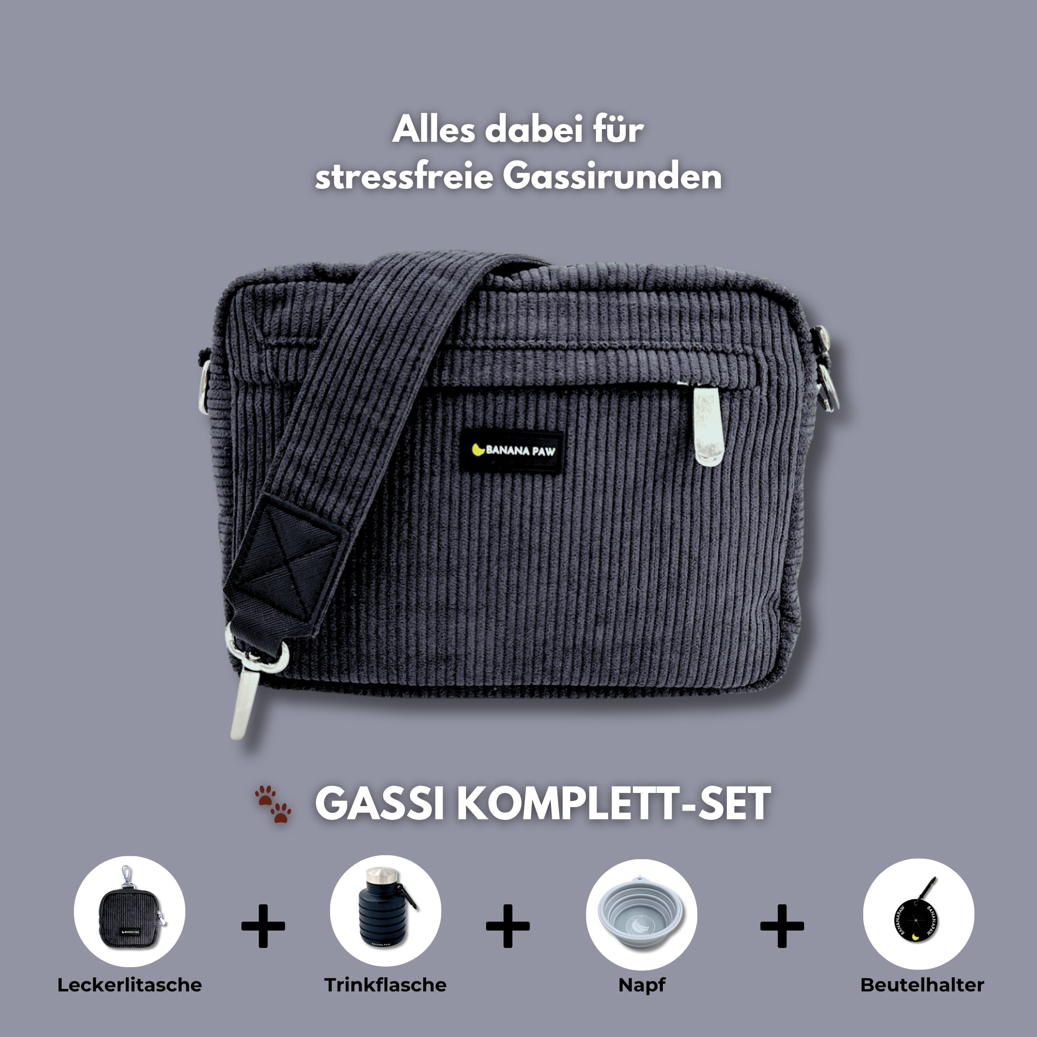 Gassi Komplett-Set · Cord