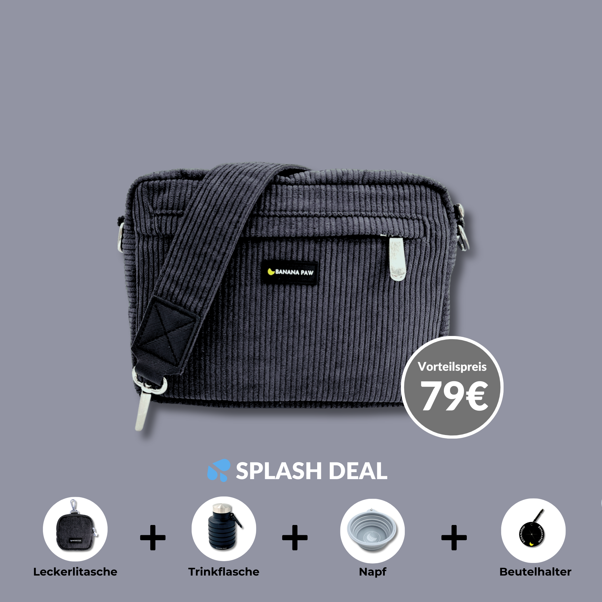 Splash Bundle - Cord - Das Komplett-Set für Gassirunden ohne Kompromisse