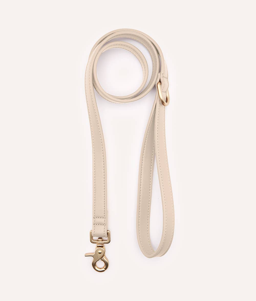 Vegane Lederleine Beige Jala, 1,4 m