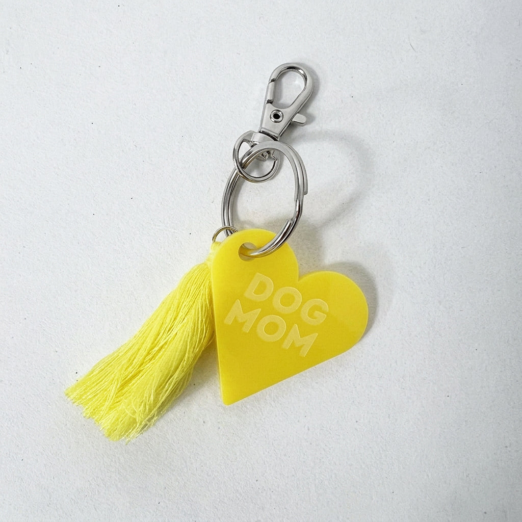 Dog Mom Charm gelb